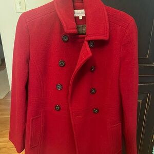 Calvin Klein Women’s Red Peacoat